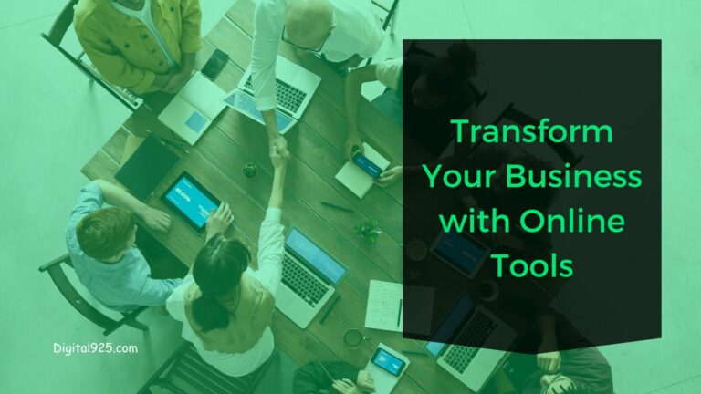 Transform Your Business with Online Tools