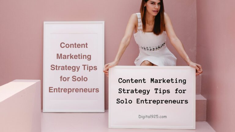 Content Marketing Strategy Tips for Solo Entrepreneurs