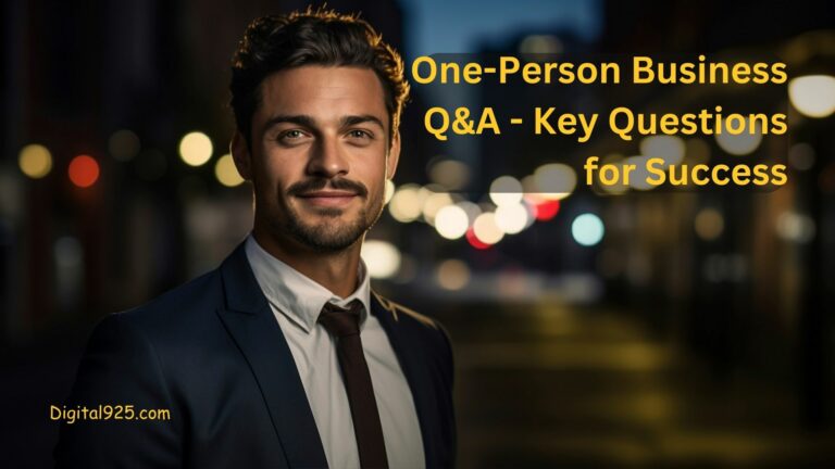 One-Person Business Q&A – Key Questions for Success