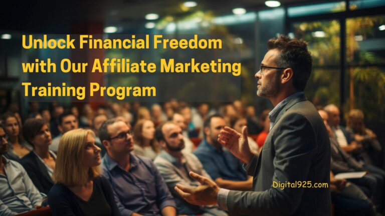 Unlock Financial Freedom with Our Affiliate Marketing Training Program