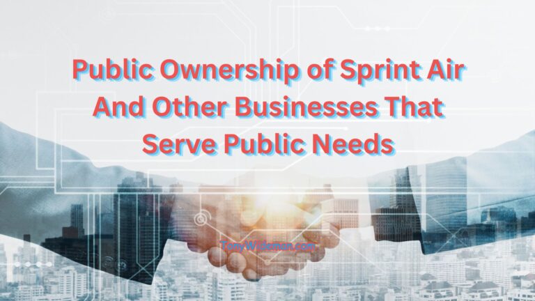 Public Ownership of Sprint Air And Other Businesses That Serve Public Needs